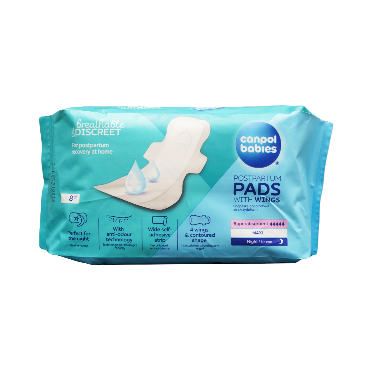 მშობიარეს ჰიგიენური საფენი 8 ცალი 9065 კანპოლი - Canpol
