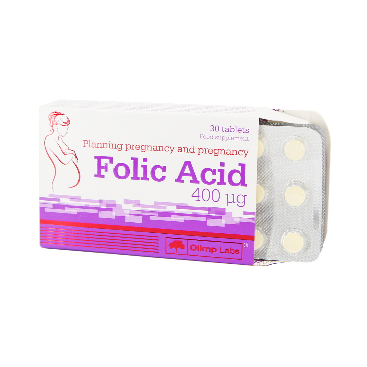Folic Acid - ოლიმპი ფოლის მჟავა 400მკგ 30 ტაბლეტი 2
