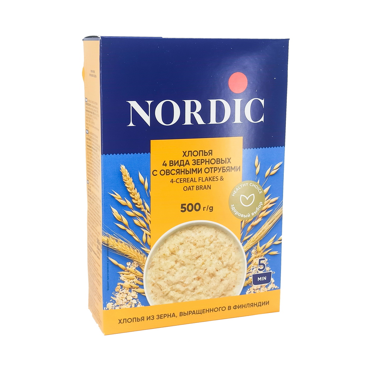 Nordic - ნორდიკი შვრიის ფაფა 4 მარცვალი 0060