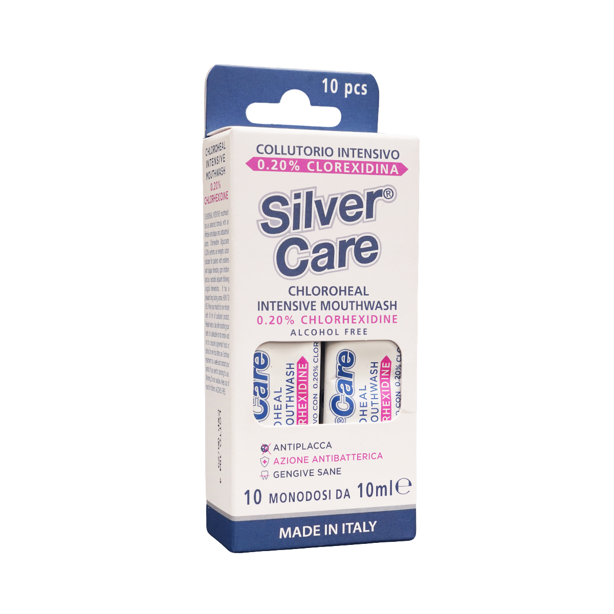 კბილის სავლები სილვაქეა 20% 10 მლ 10 ცალი 1136 Silver care - სილვერქეა