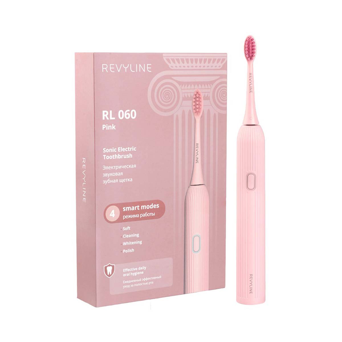 Revyline - რევილაინი ელექტრო ჯაგრისი RL060 ვარდისფერი 7594 2