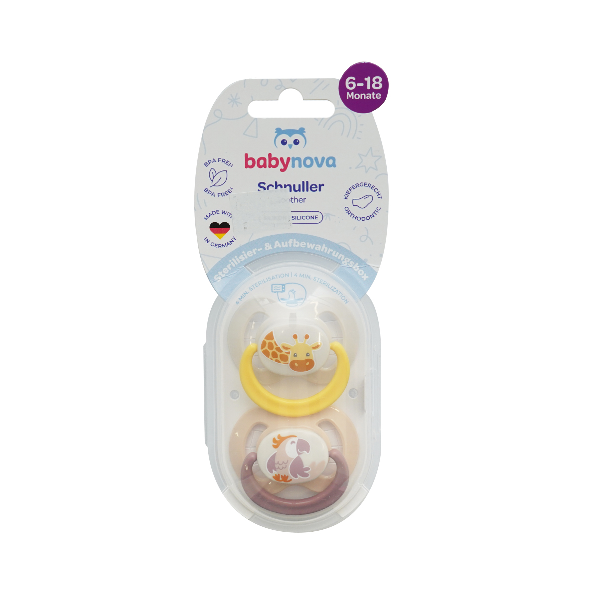 Baby Nova - ბეიბი ნოვა მატყუარა სილიკონის წაკვეთილი თავით N2 20005