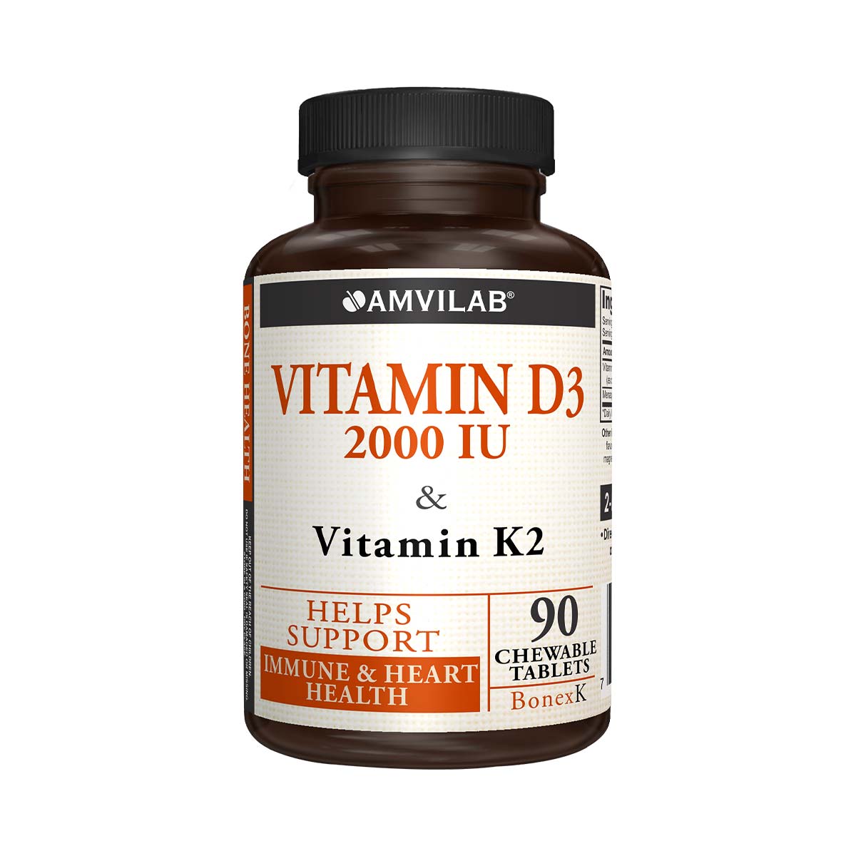 ვიტამინი D3 2000სე 90 ტაბლეტი ამვილაბი - Amvilab