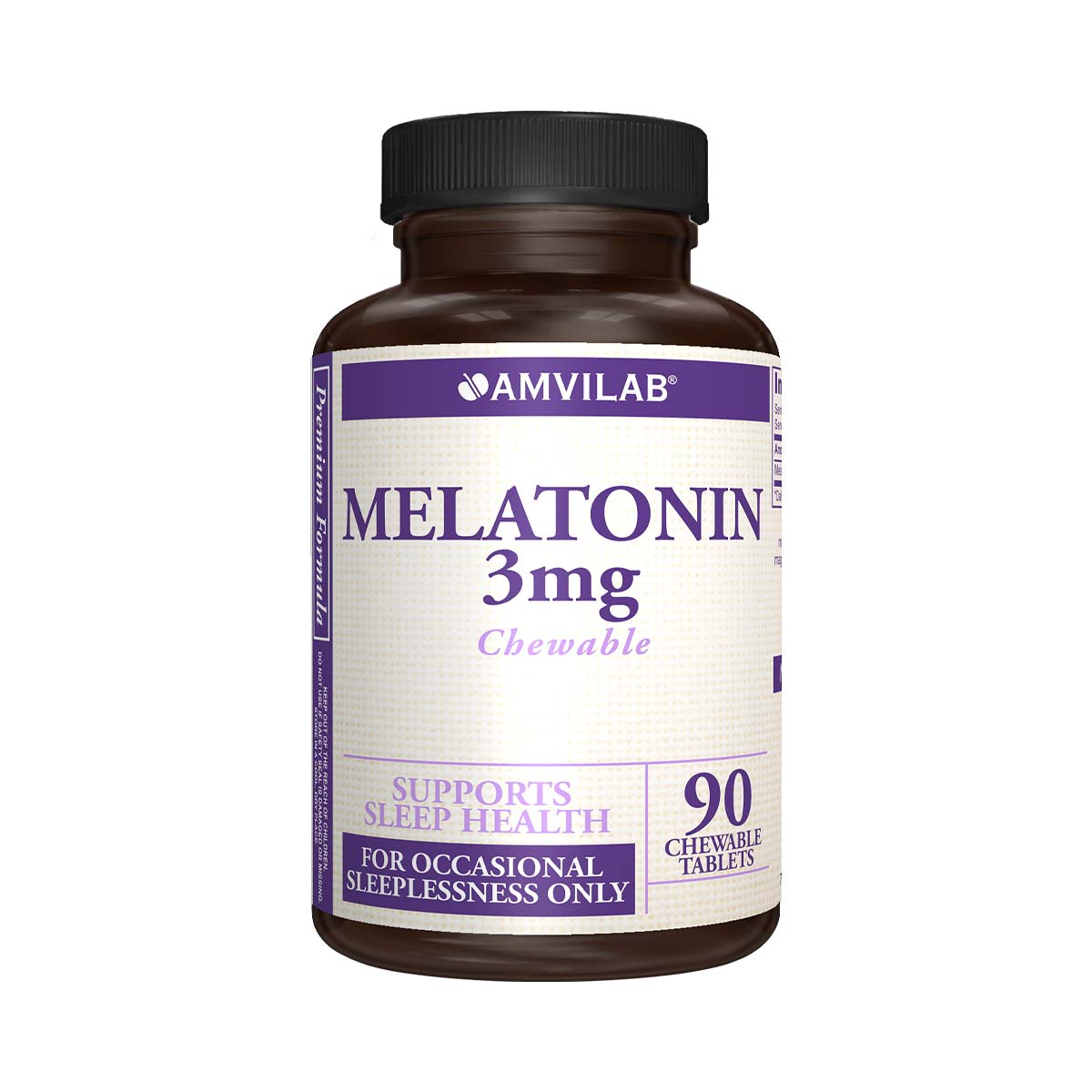მელატონინი 3მგ საღეჭი 90 ტაბლეტი ამვილაბი - Amvilab
