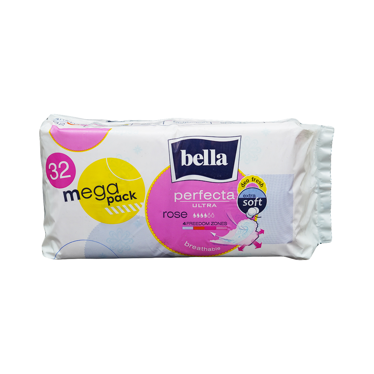 Bella - ბელა საფენი უქსოვადი მასალის ზედაპირით 4 წვეთი 32 ცალი 5321