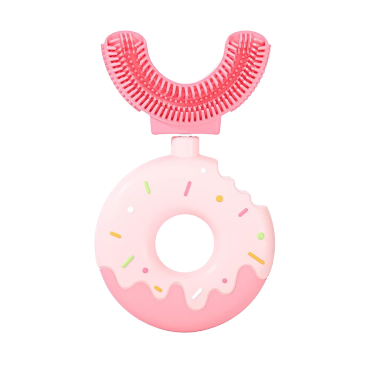 საბავშვო კბილის ჯაგრისი დონატი ვარდისფერი 3082