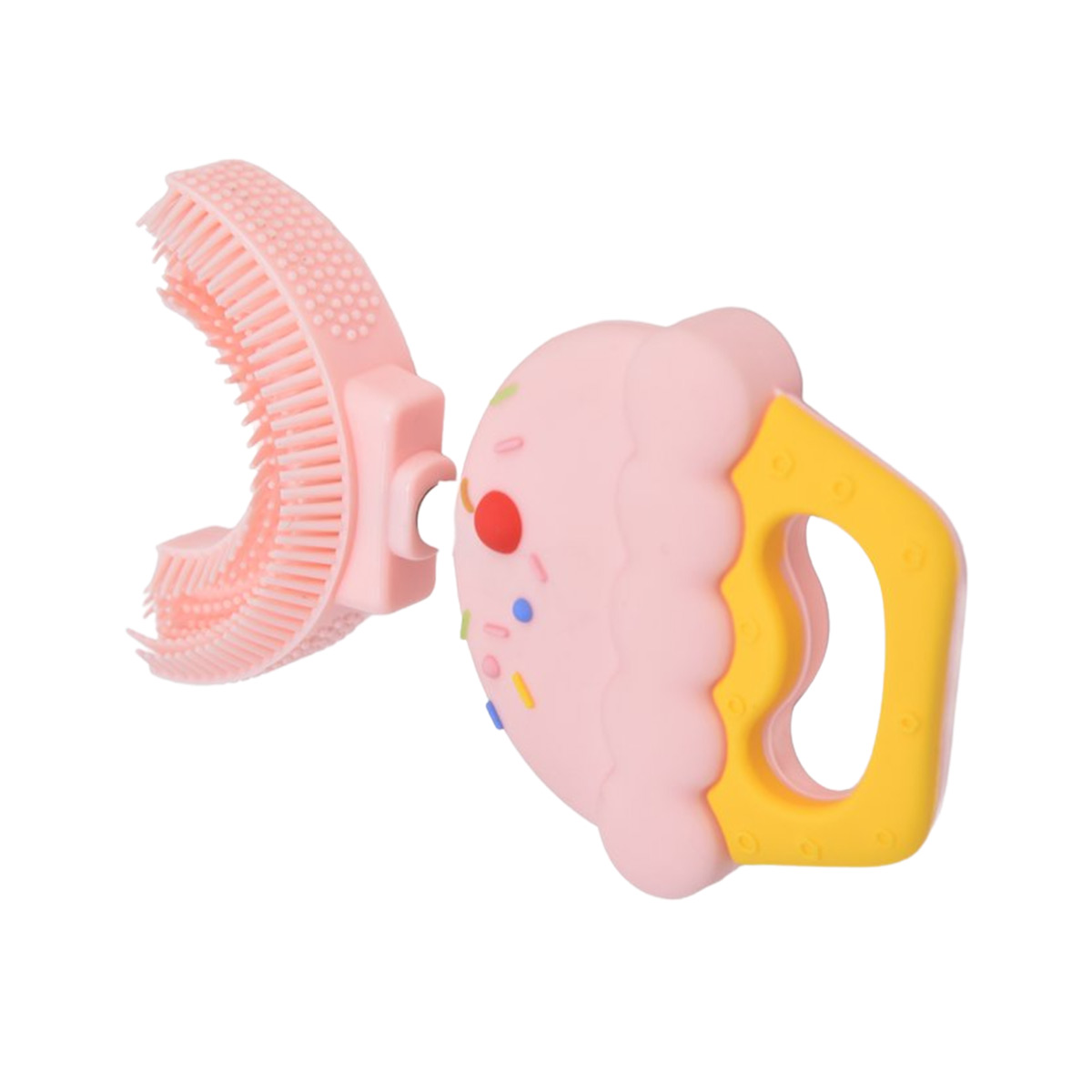 საბავშვო კბილის ჯაგრისი მაფინი ვარდისფერი 3095 3