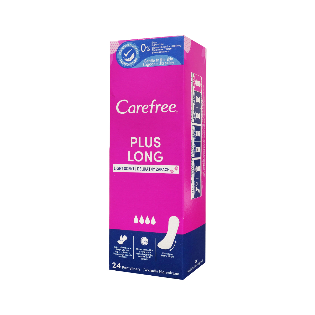 ყოველდღიური ჰიგიენური საფენი Long 24 ცალი 4913 ქეარფრი - Carefree