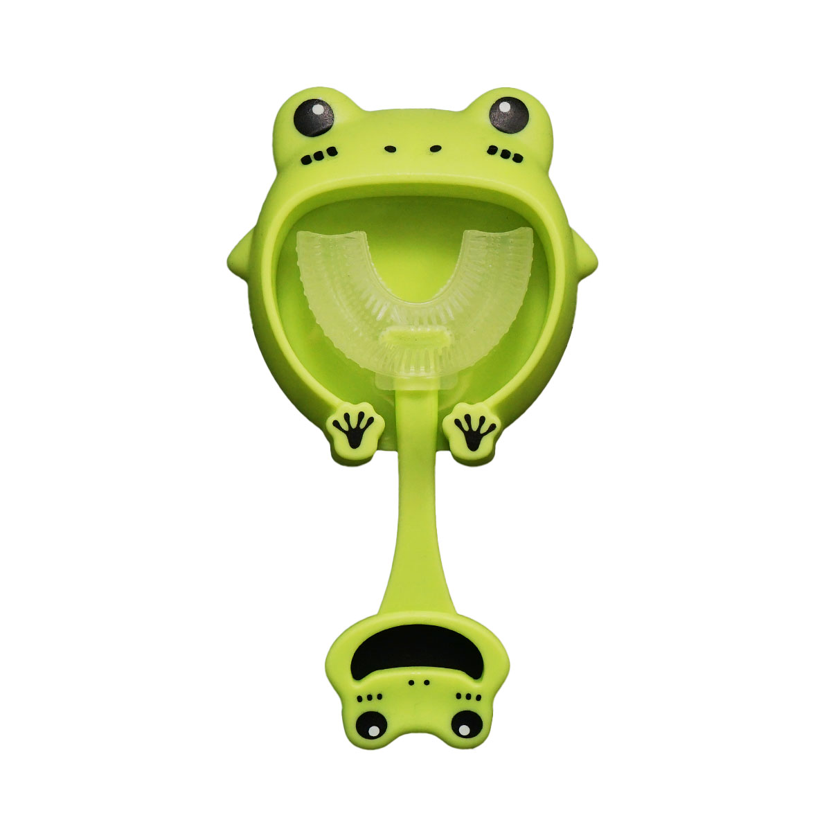 საბავშვო კბილის ჯაგრისი ბაყაყი მწვანე საკიდით 3000