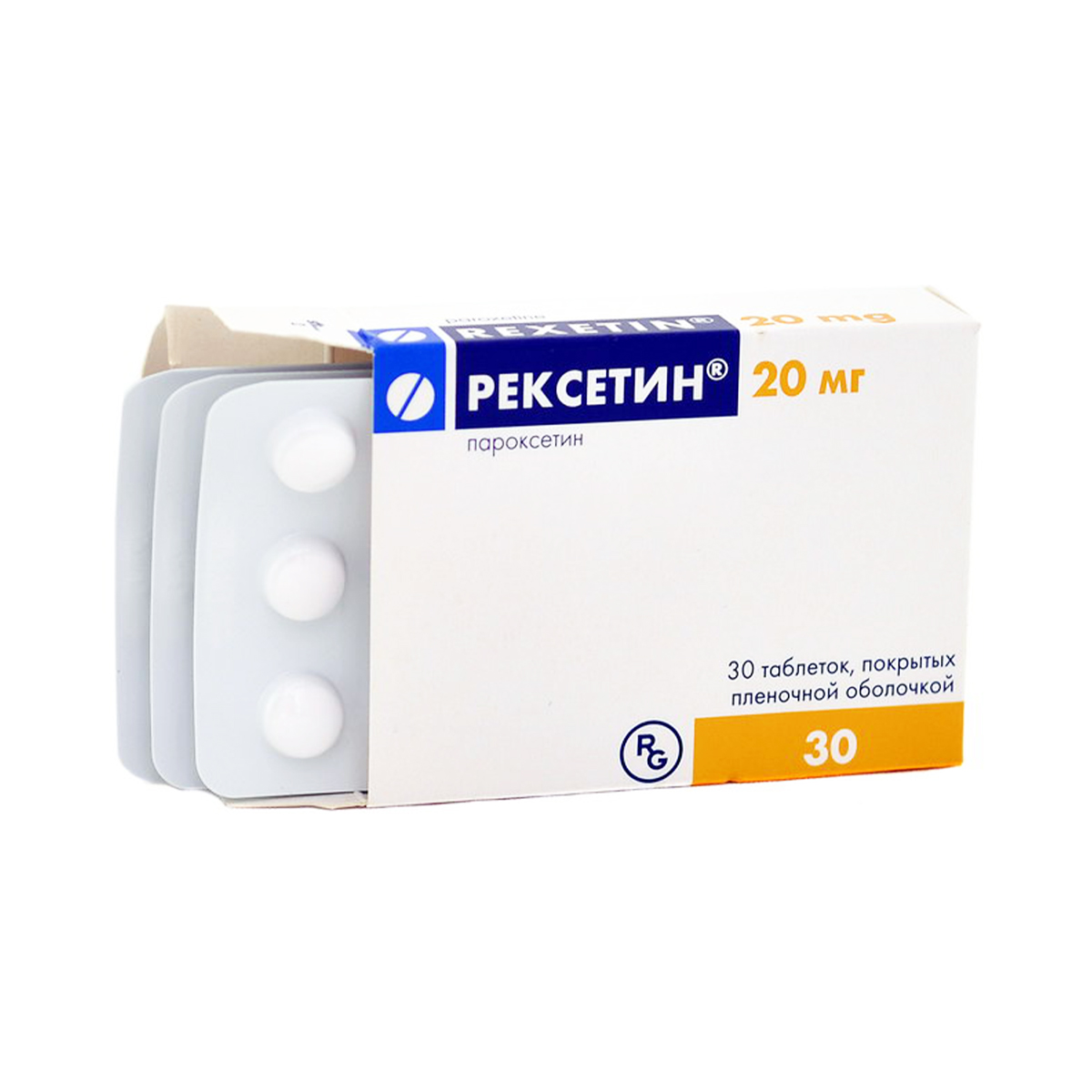 Rexetin - რექსეტინი 20მგ 30 ტაბლეტი