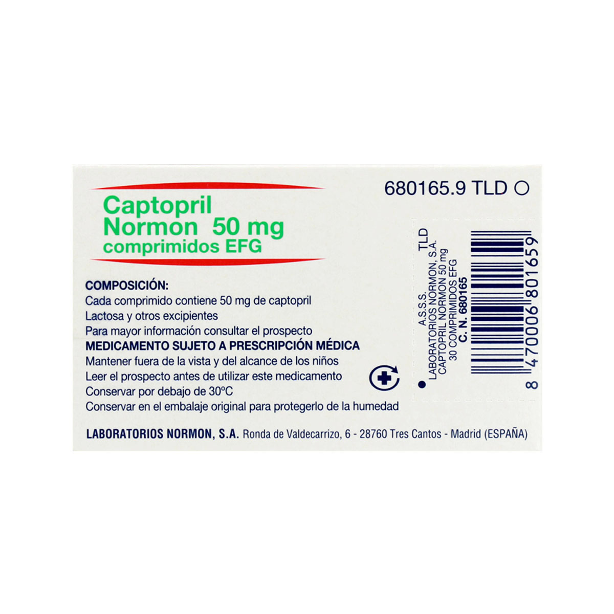 Captopril - კაპტოპრილი 50მგ 30 ტაბლეტი 2