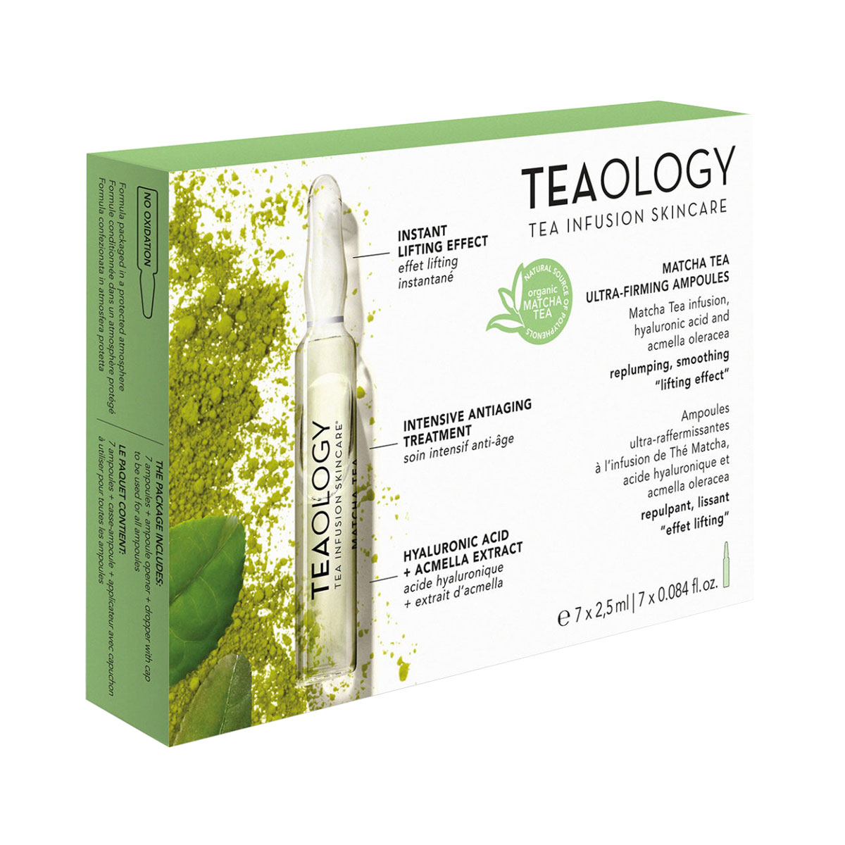 Teaology - თიოლოჯი Matcha ლიფტინგ ამპულა 2.5მლ 7 ცალი 0612