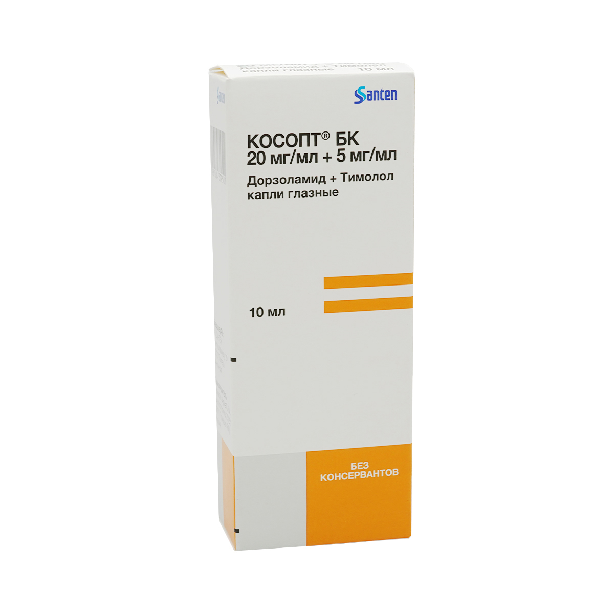 Cosopt - კოსოფტი BK თვალის წვეთები 20მგ/5მგ 10მლ