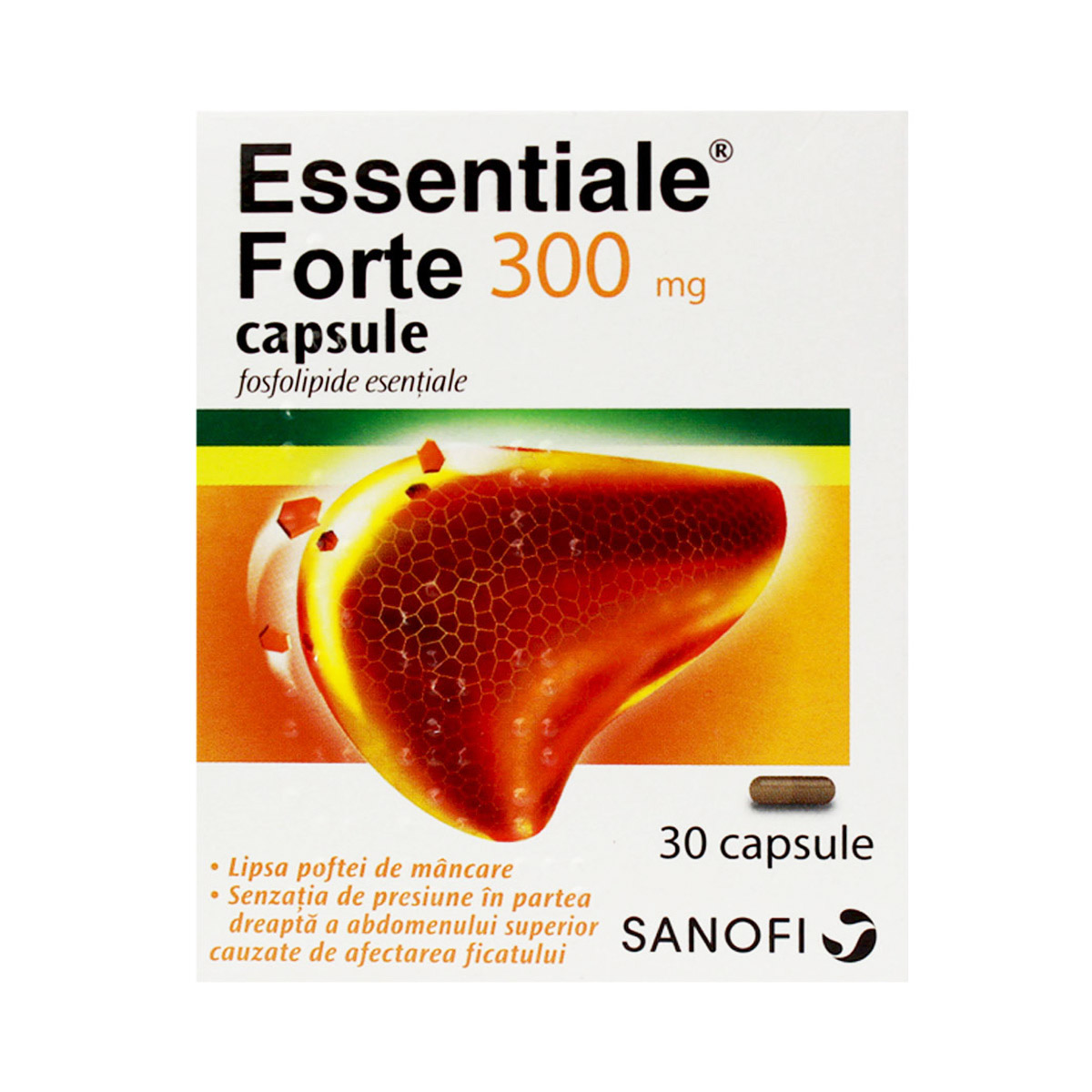 Essentiale - ესენციალე ფორტე 300მგ 30 კაფსულა