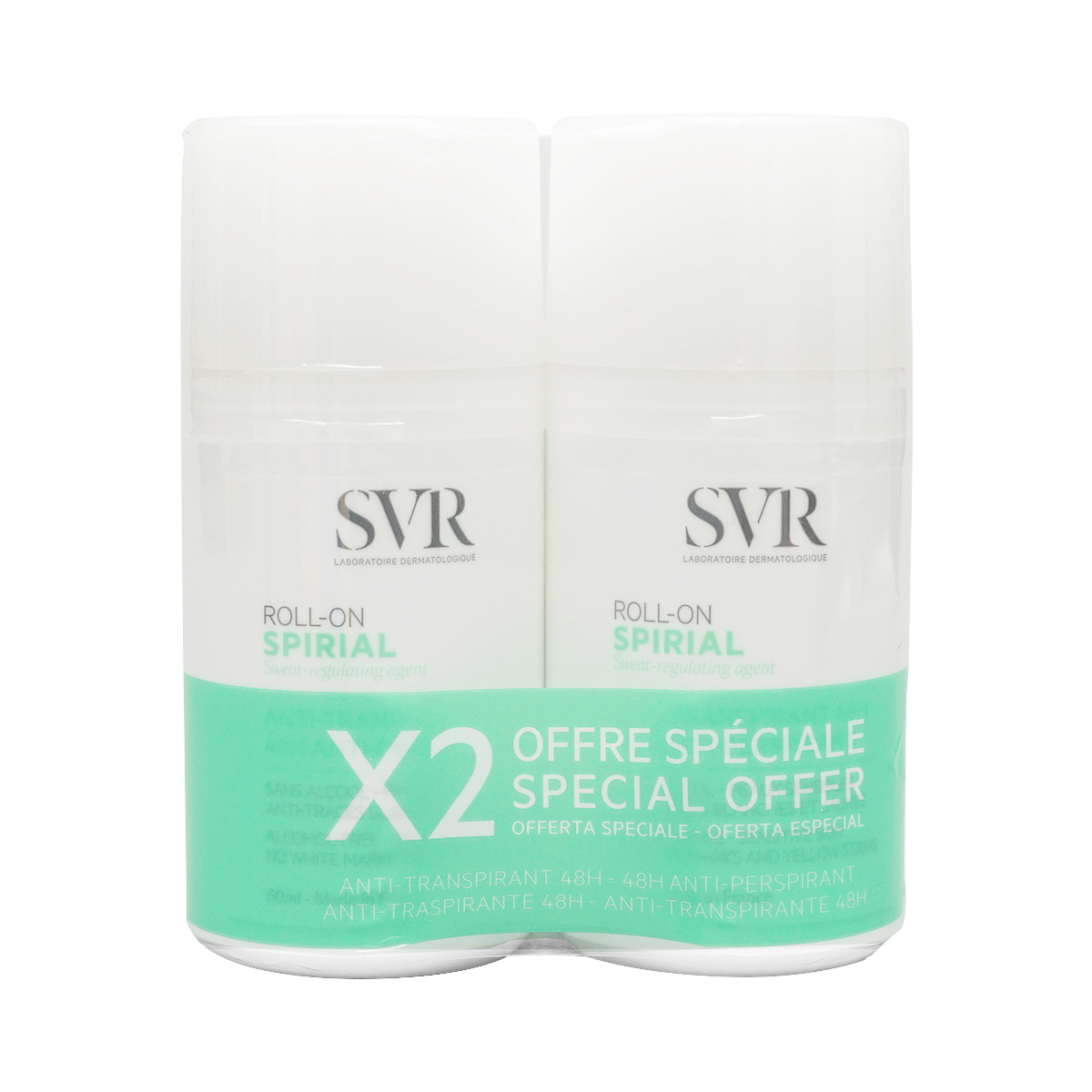 SVR - ესვიერი Spiral ბურთულიანი დეოდორანტი 50 მლ 2 ცალი 2764