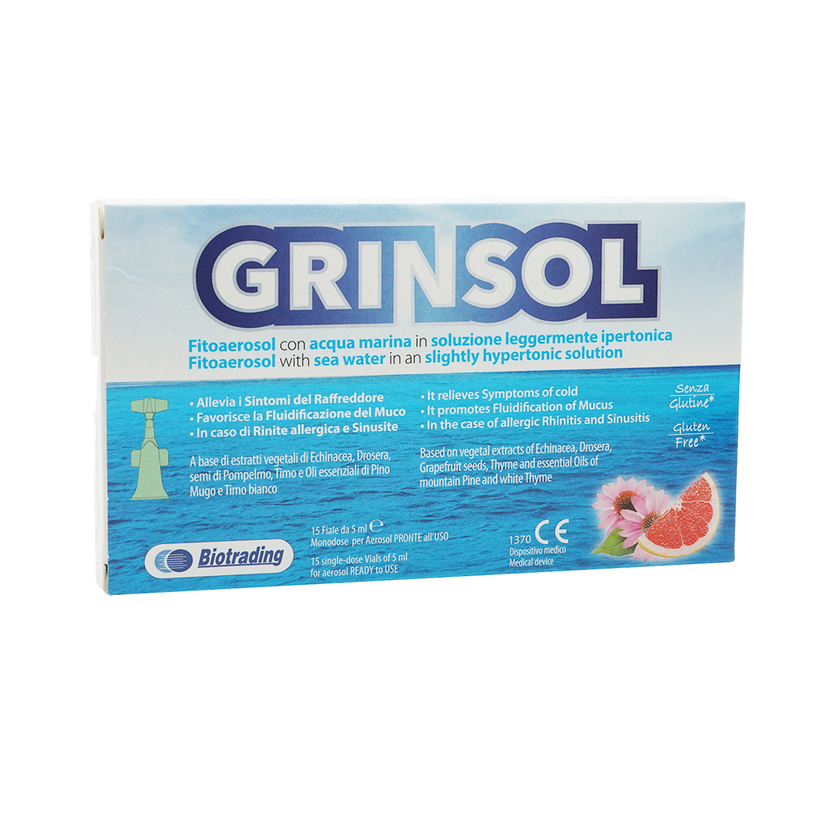 Grinsol - გრინსოლი 5მლ 15 ფლაკონი