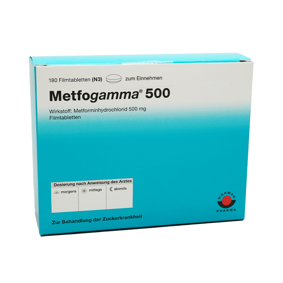 Metfogamma - მეთფოგამა 500მგ 180 ტაბლეტი