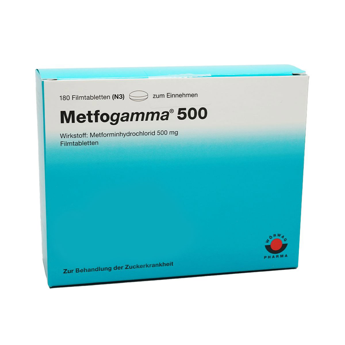 მეთფოგამა - Metfogamma 500მგ 180 ტაბლეტი