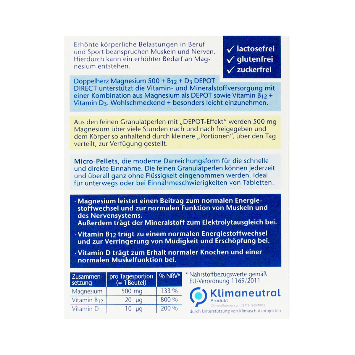 Doppelherz Aktiv - დოპელჰერც აქტივი Mg+B12+D3 20 პაკეტი 2