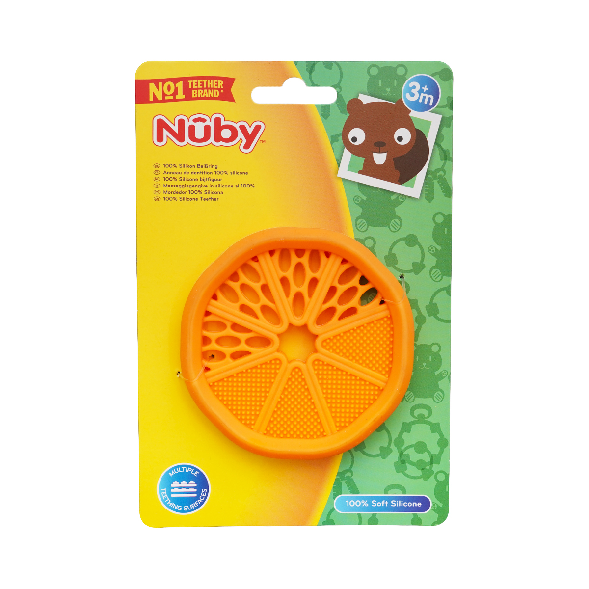 Nuby - ნუბი ღრძილების მასაჟორი 3 თვიდან 06007