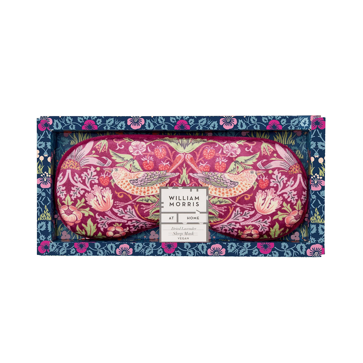 Heathcote And Ivory - ჰესკოტი და აივორი ძილის ნიღაბი ჟოლო William Morris 5701