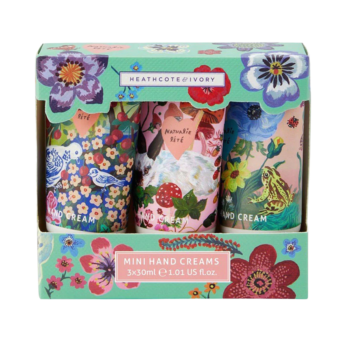 Heathcote And Ivory - ჰესკოტი და აივორი ხელის კრემები 30მლ 3 ცალი Myrtle Woods 5190