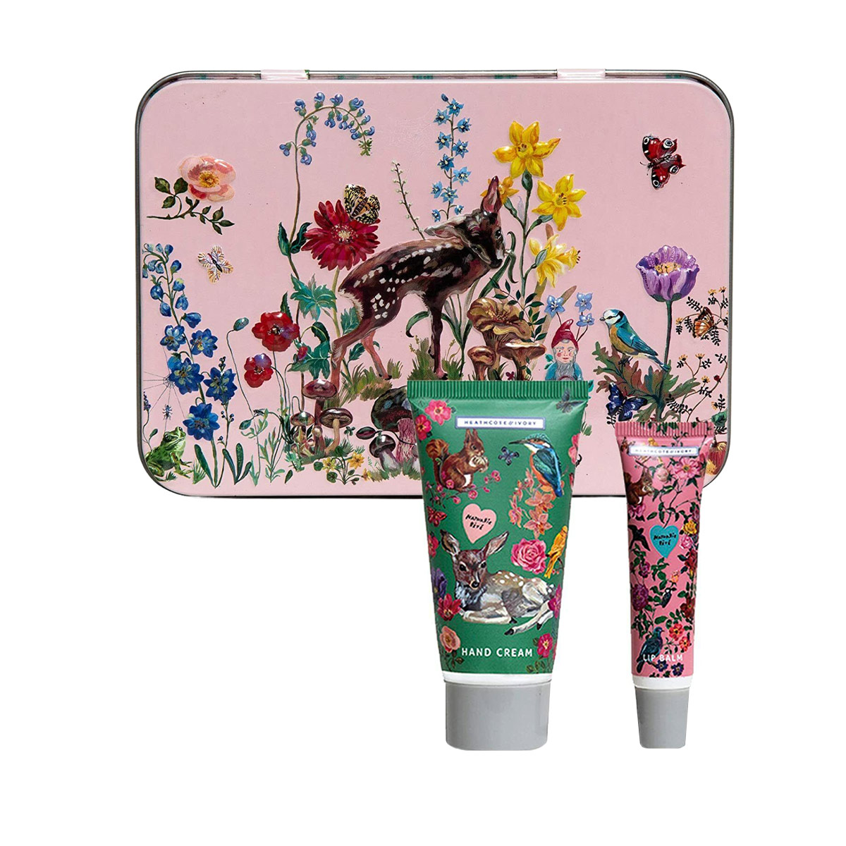 Heathcote And Ivory - ჰესკოტი და აივორი ნაკრები ხელის კრემი და ტუჩის ბალზამი Nathalie Lete 0011