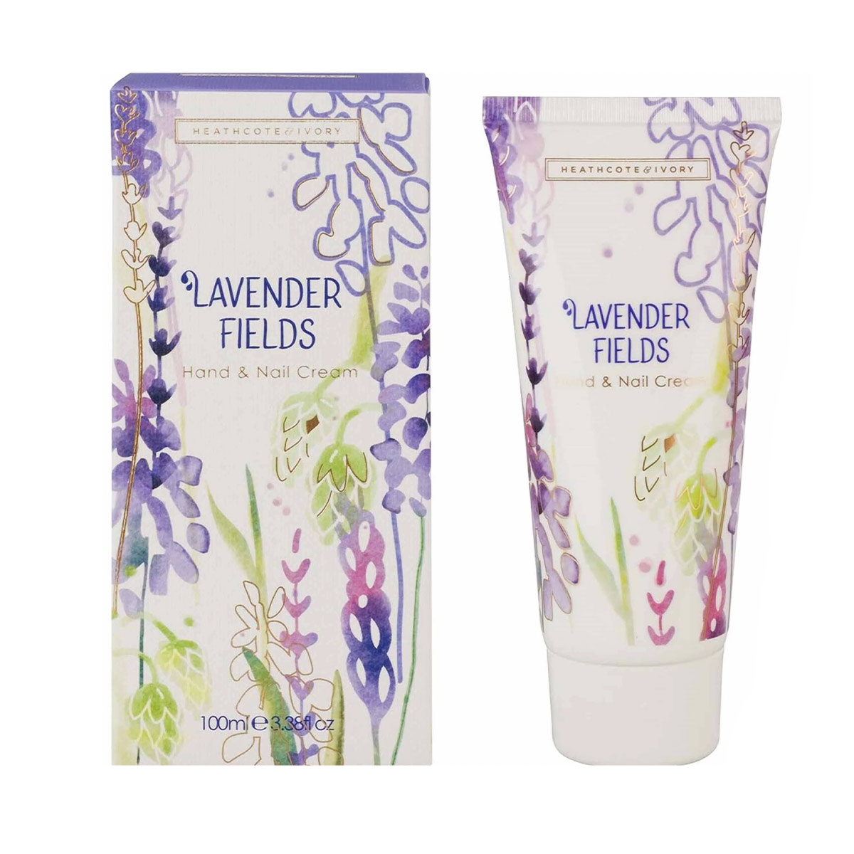 Heathcote And Ivory - ჰესკოტი და აივორი ხელის და ფრჩხილის კრემი 100მლ Lavender Fields 1813