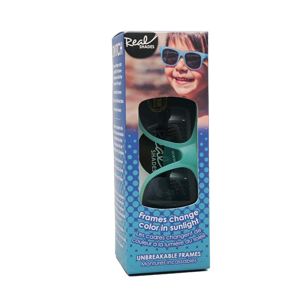 Real Shades - რეალ შეიდს მზის სათვალე 2+ წლიდან მწვანე/ლურჯი 5746