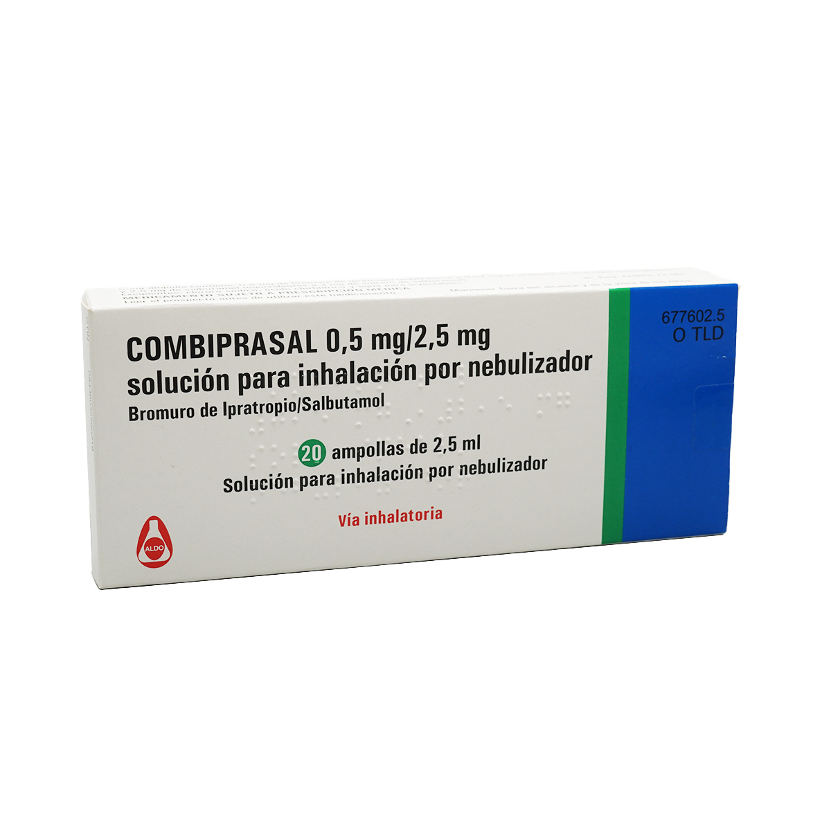 Combiprasal - კომბიპრასალი 2.5მლ 20 საინჰალაციო ამპულა