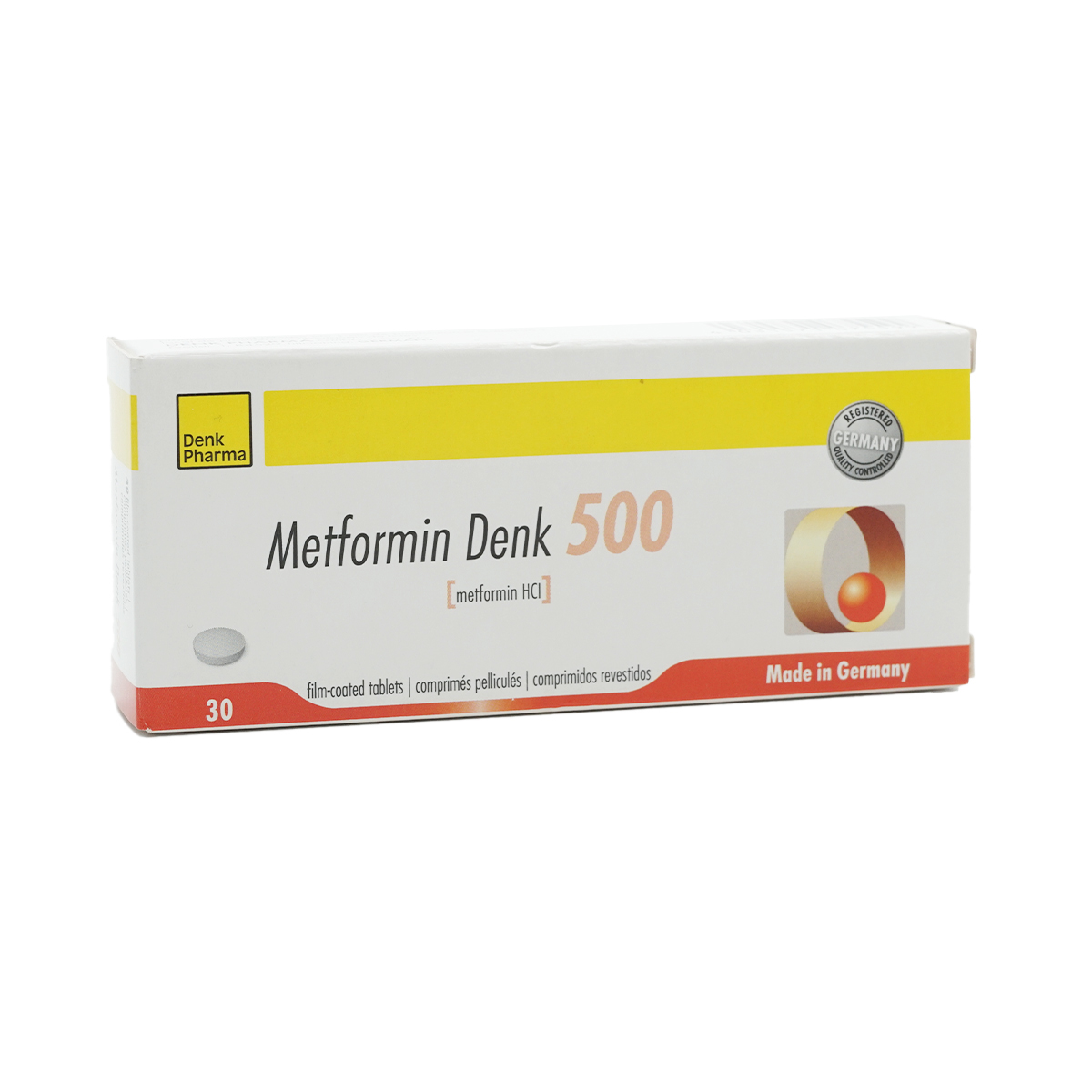 Metformin Denk - მეტფორმინი დენკი 500მგ 30 ტაბლეტი