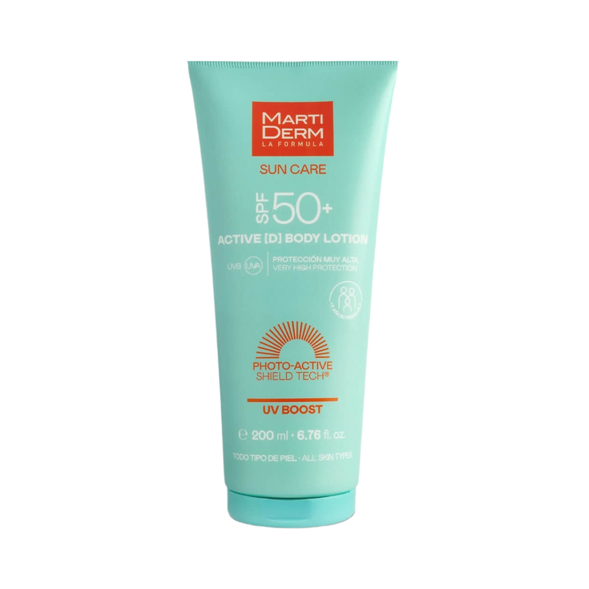 Martiderm - მარტიდერმი მზისგან დამცავი ტანის SPF50 ACTIVE D 200 მლ 1768