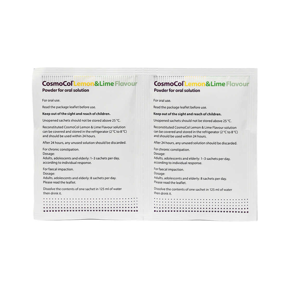 CosmoCol -კოსმოკოლი ლიმონი და ლაიმი 13.8გ 20 პაკეტი 2