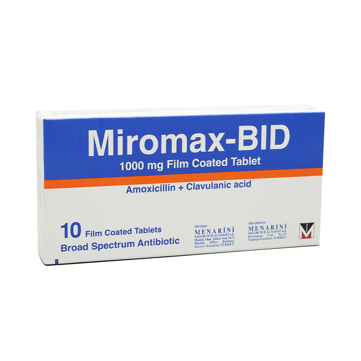 Miromax-BID - მირომაქსი-BID 1000მგ 10 ტაბლეტი