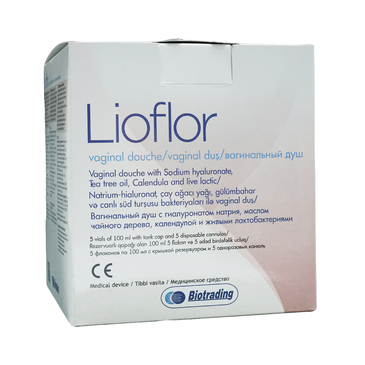 Lioflor - ლიოფლორი ვაგინალური შხაპი 100მლ 5 ცალი
