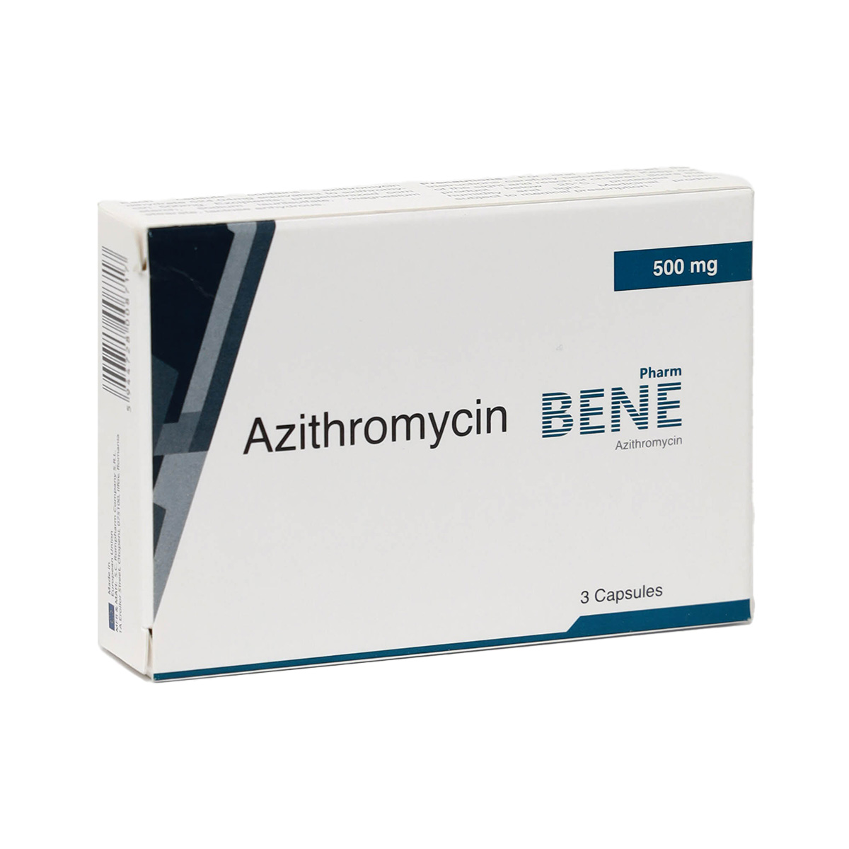 Azithromycin BENE Pharm - აზითრომიცინი ბენეფარმი 500მგ 3 კაფსულა