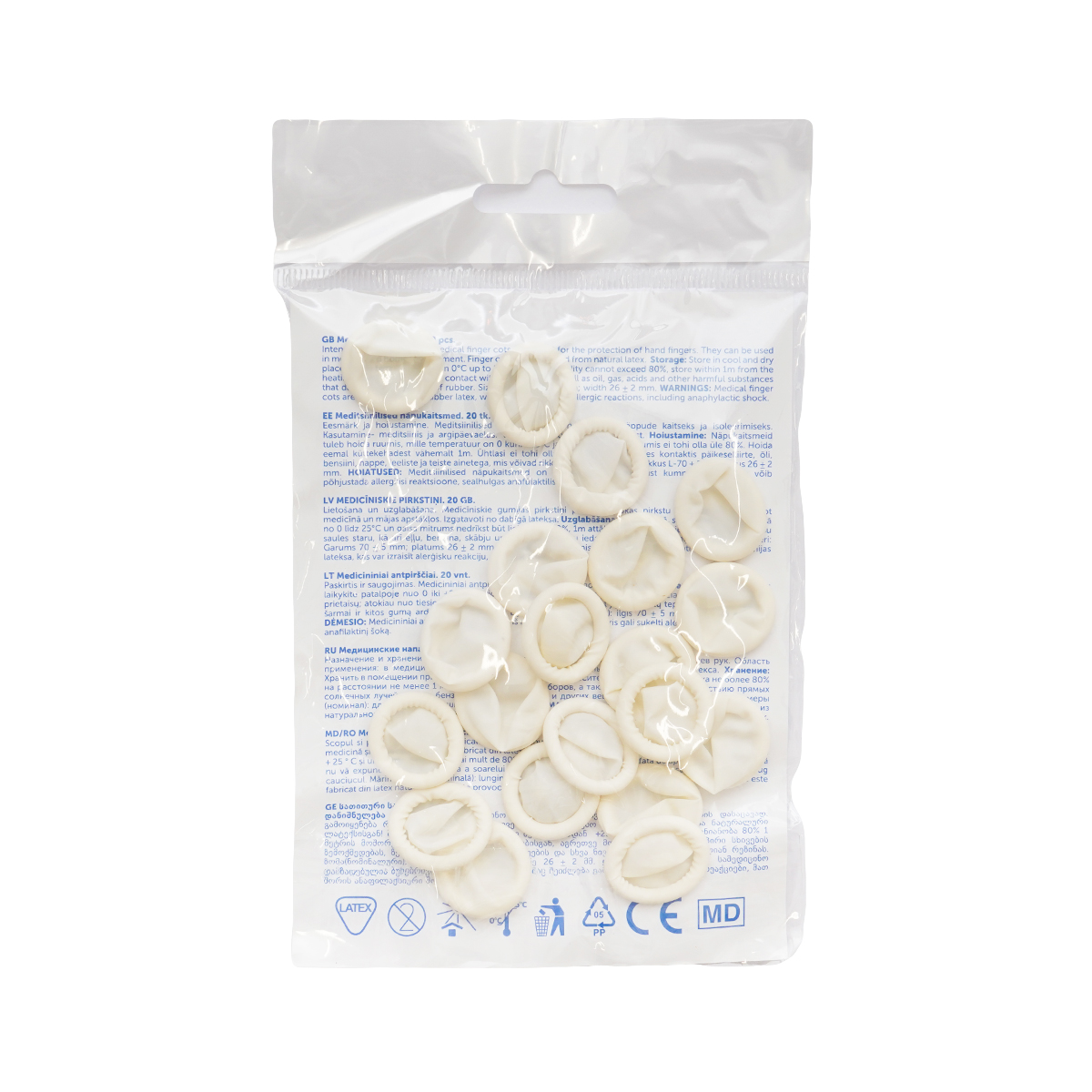 სამედიცინო სათითური 20 ცალი 