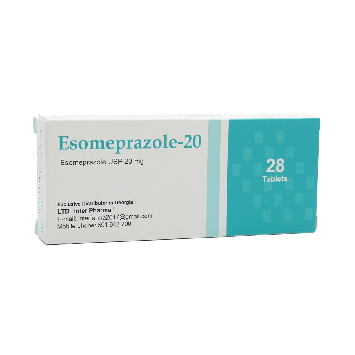 Esomeprazole 20 - ესომეპრაზოლი 20 20მგ 28 ტაბლეტი