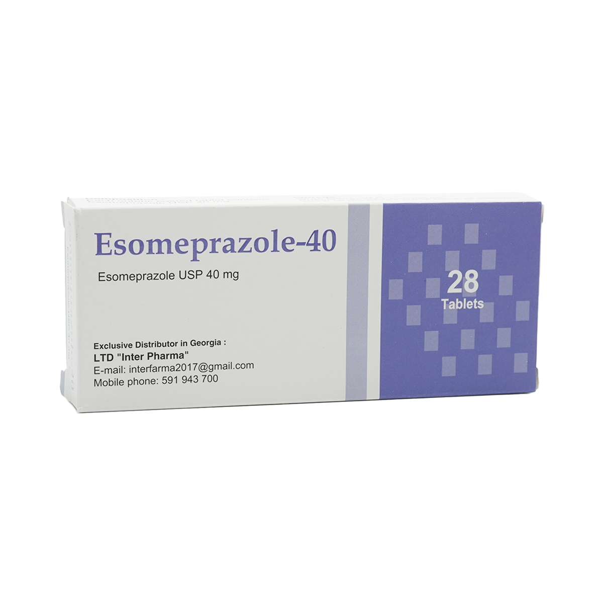 Esomeprazole 40 - ესომეპრაზოლი 40 40მგ 28 ტაბლეტი