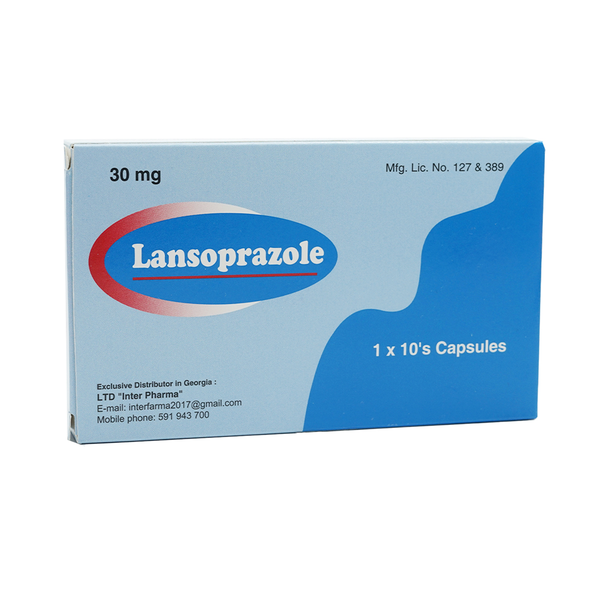 Lansoprazole - ლანსოპრაზოლი 30მგ 10 კაფსულა