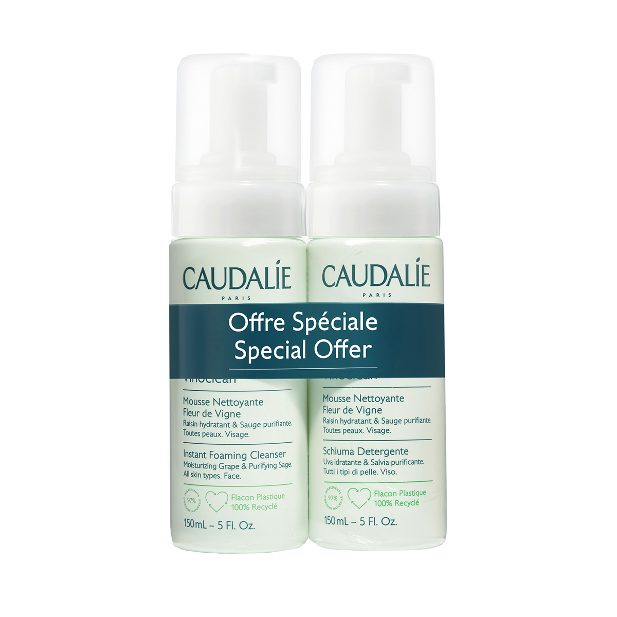 Caudalie - კოდალი Vinoclean ქაფი დუო 150 მლ 7812