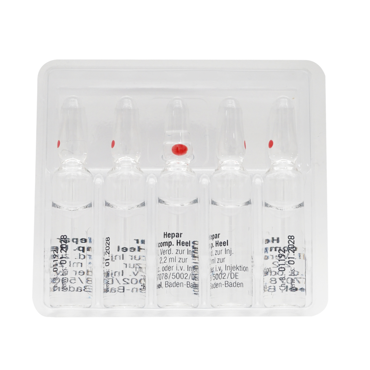 Hepar Compositum Heel - ჰეპარ კომპოზიტუმ ჰეელი 5 ამპულა