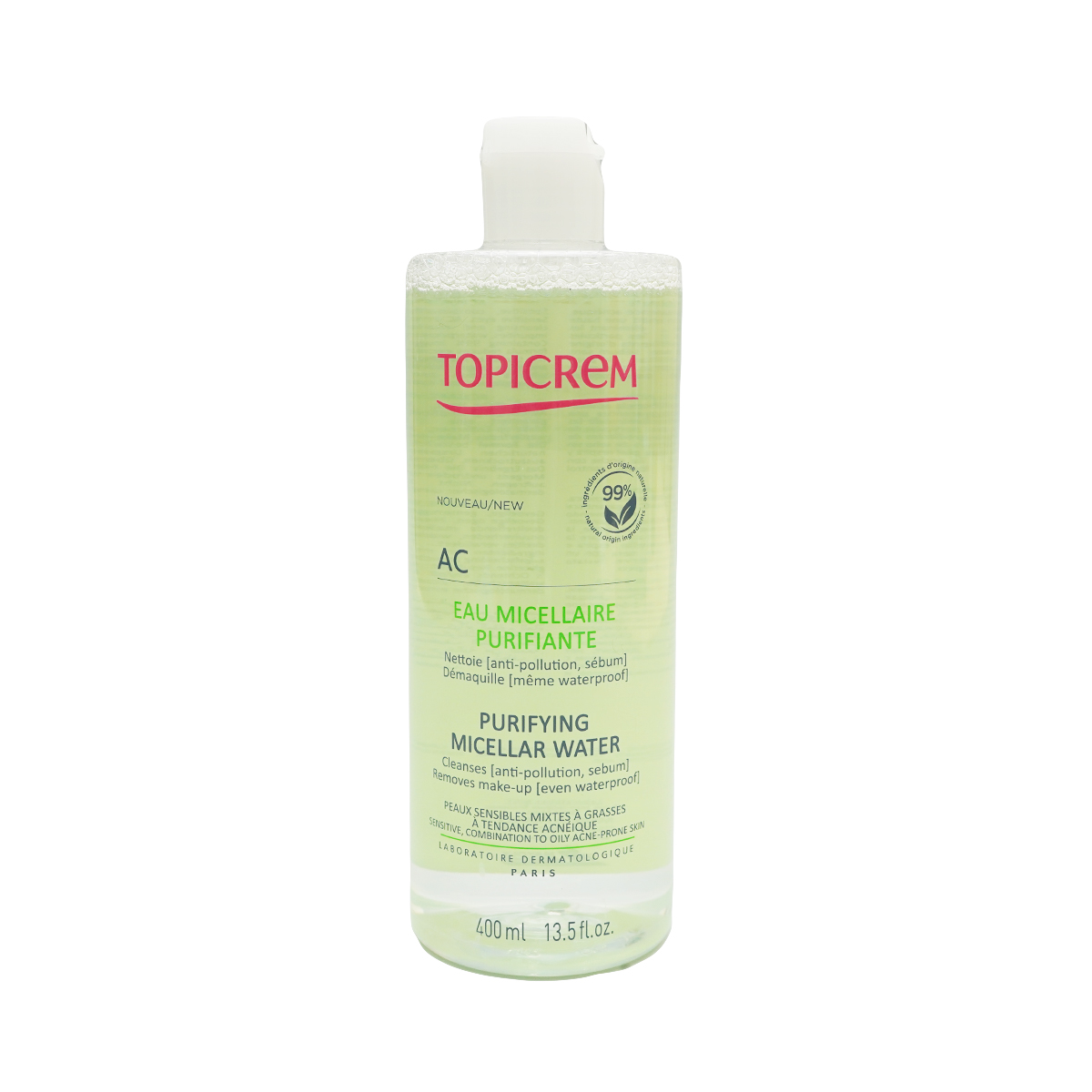 Topicrem - ტოპიკრემი მიცელარული წყალი ცხიმიანი კანისთვის 400 მლ 4495