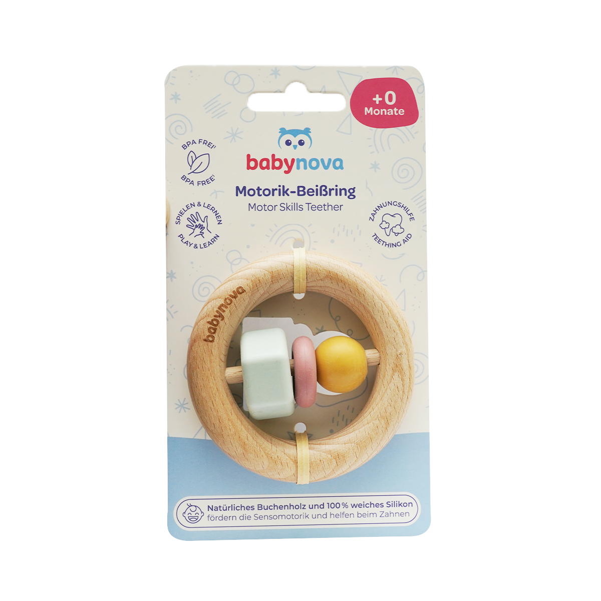 Baby Nova - ბეიბი ნოვა მოტორიკის განსავითარებელი ღრძილების რგოლი 31157