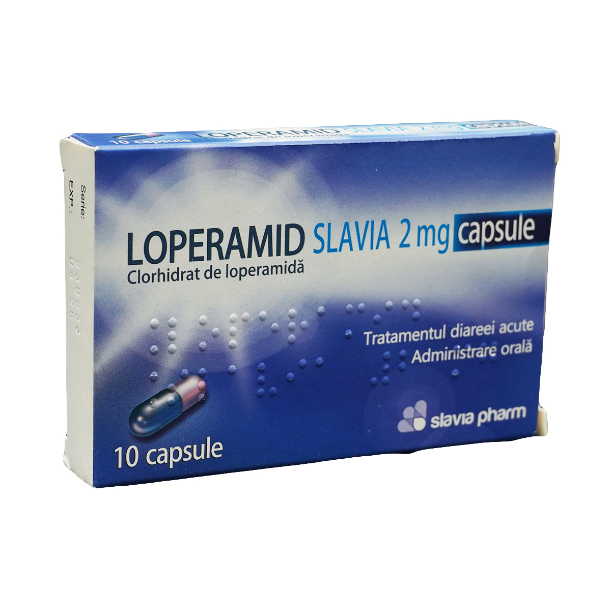 Loperamid Slavia - ლოპერამიდი სლავია 2მგ 10 კაფსულა
