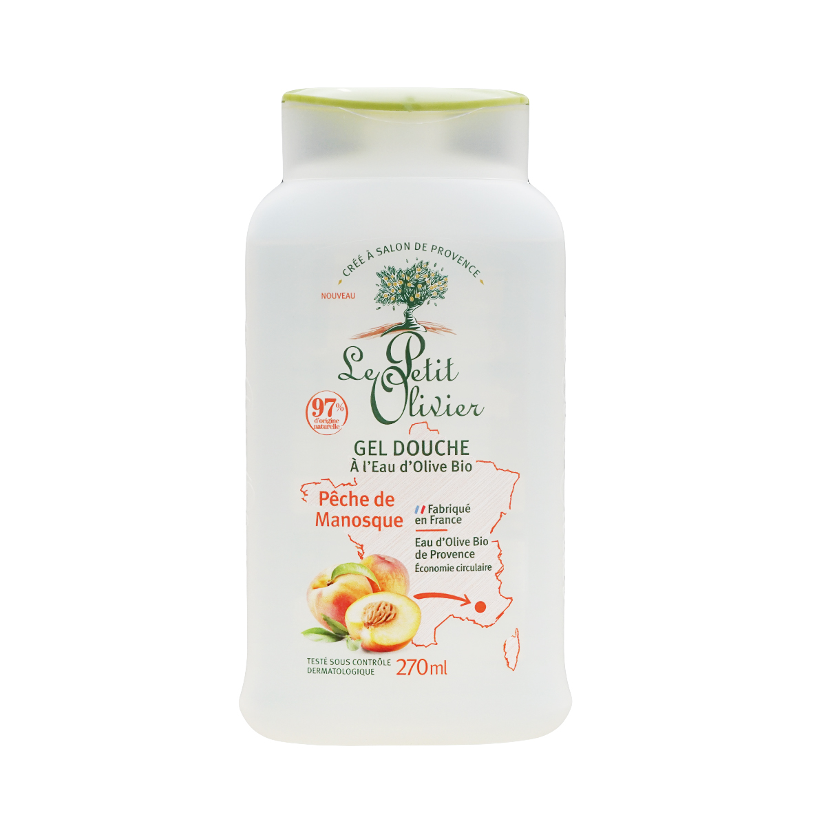 Le Petit Olivier - ლე პეტიტ ოლივიე შხაპ-გელი ატამი 270 მლ 7847