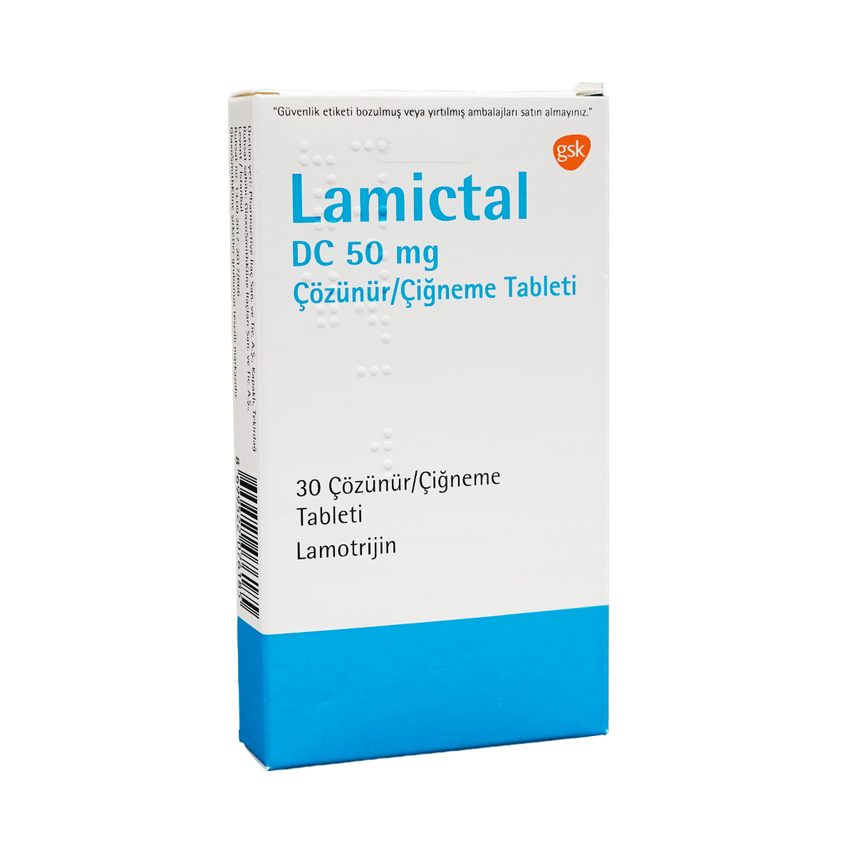 Lamictal DC - ლამიქტალი DC საღეჭი 50მგ 30 ტაბლეტი