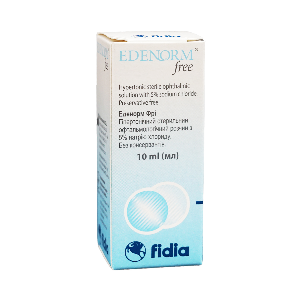 Edenorm - ედენორმი Free თვალის წვეთები 5% 10მლ 2