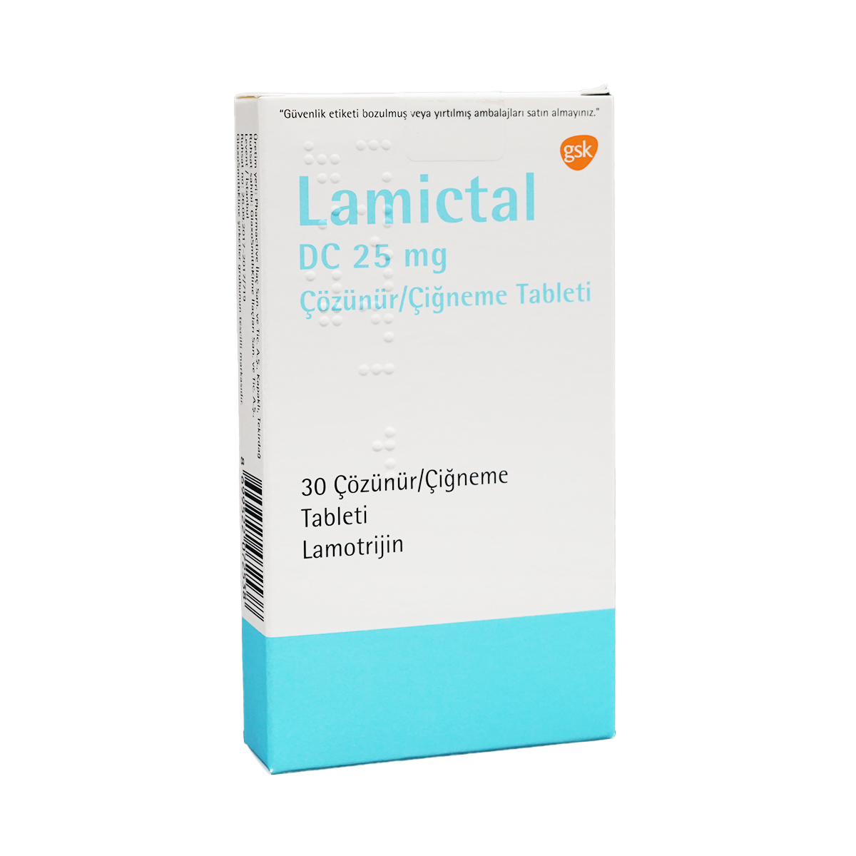 Lamictal DC - ლამიქტალი DC საღეჭი ტაბლეტი 25მგ 30 ტაბლეტი