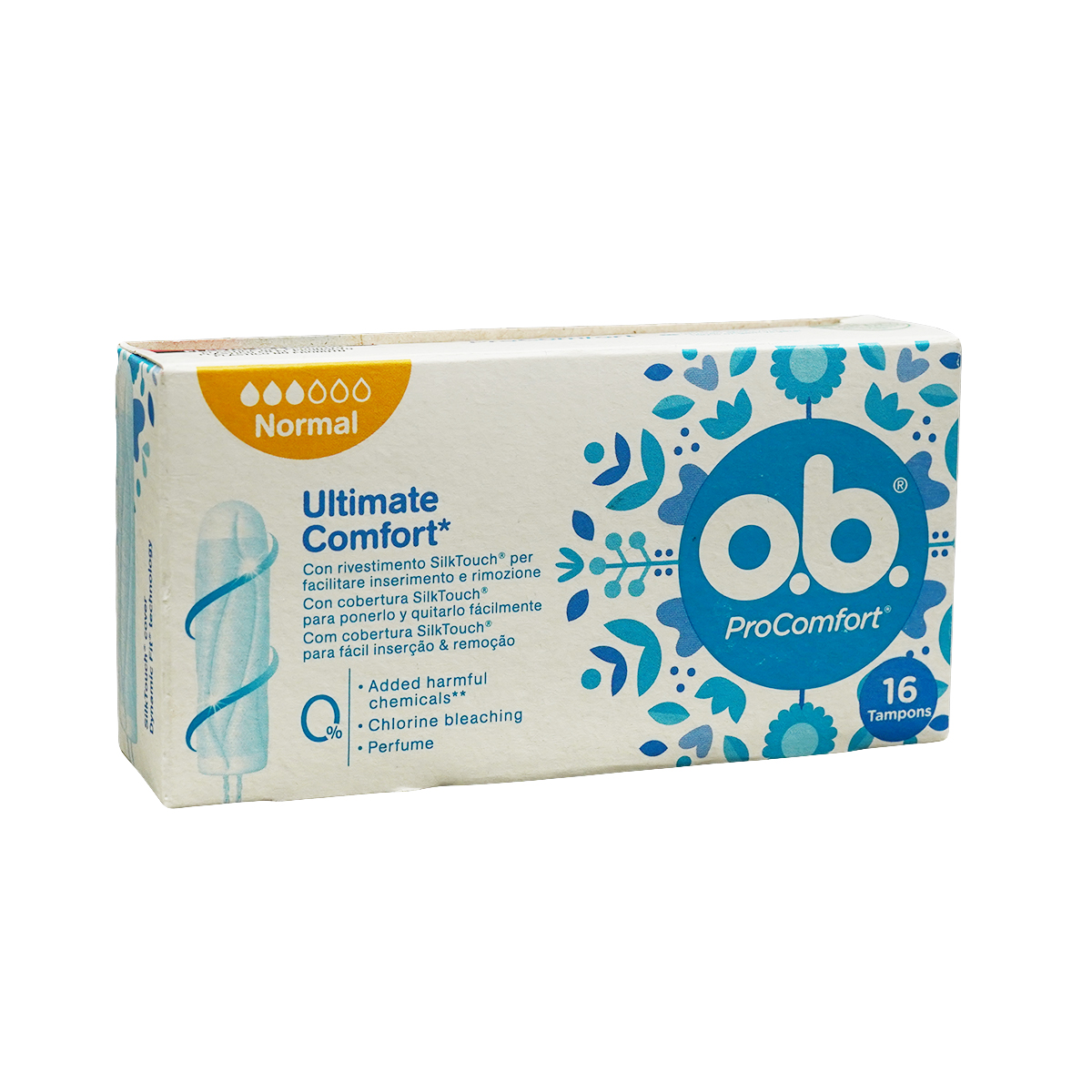o.b. - ო.ბი. ტამპონი პროკომფორტ ნორმალი 16 ცალი 0009